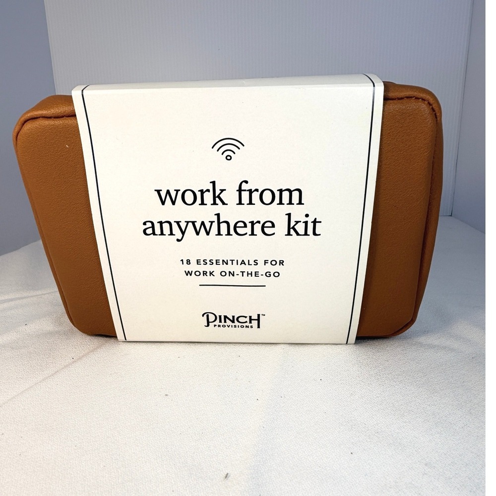Pinch Provisions Work From Anywhere Kit Unisex OS Cognac NEW 18 Essentials
